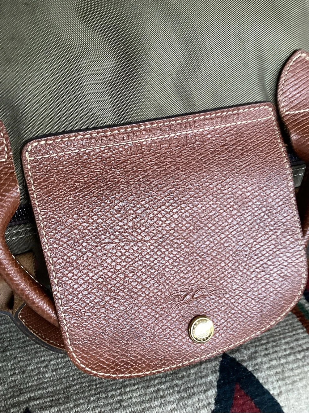Longchamp Le Pliage Paris travel bag green tote bag